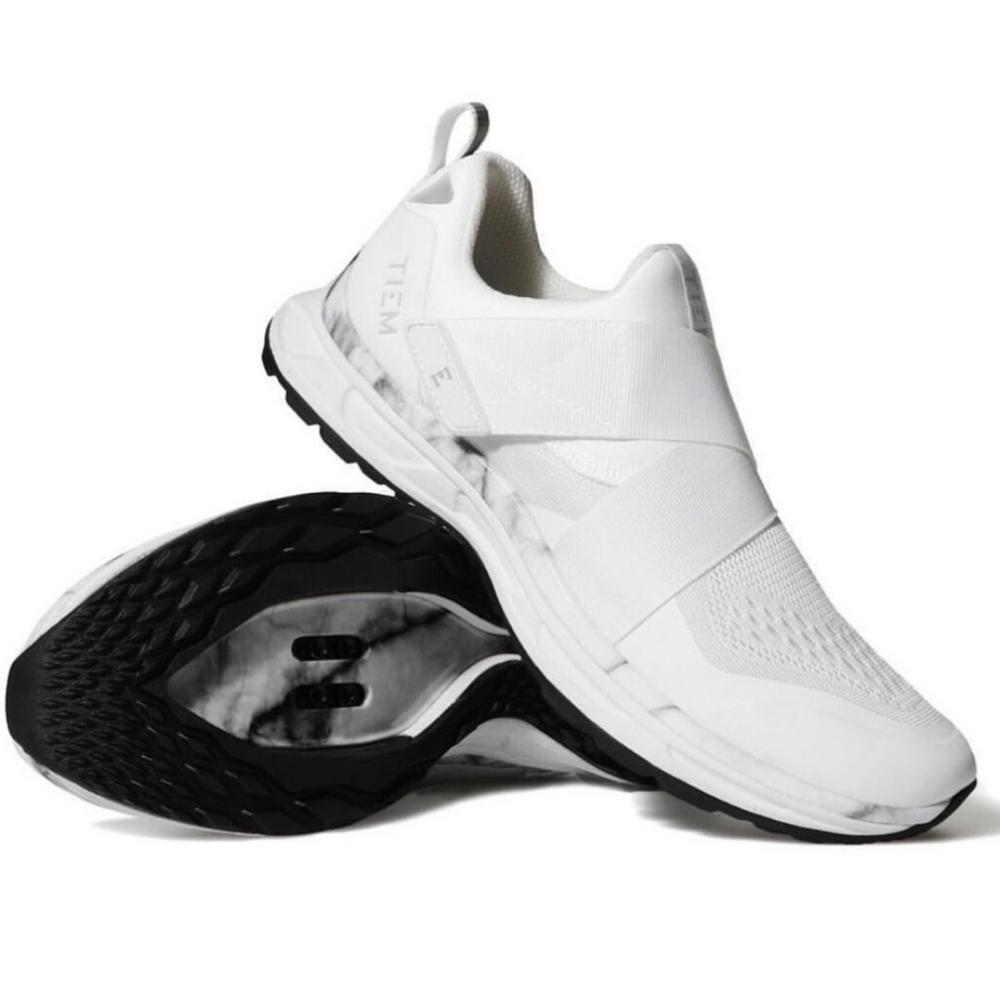 Tiem Slipstream White Marble Cycle SPD Clips